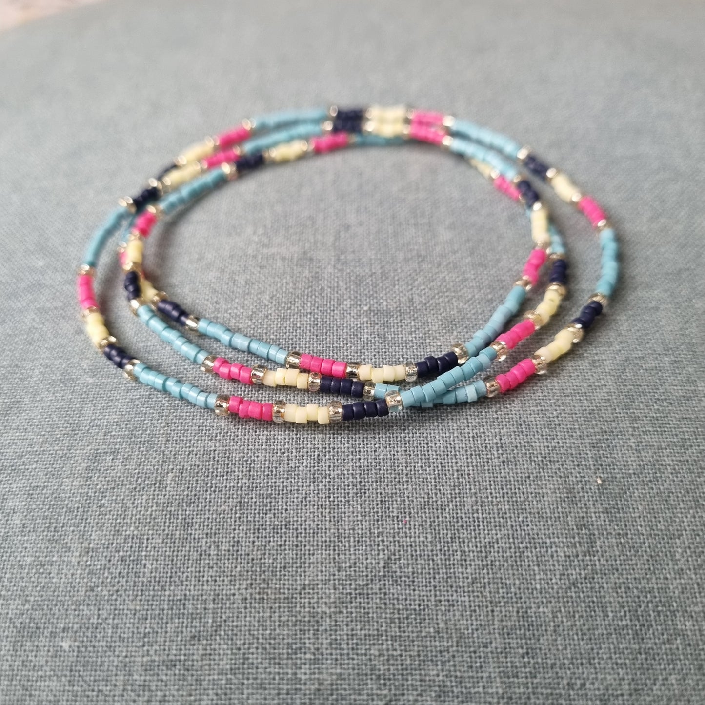 Collier bracelet 3 rangs transformable EVA