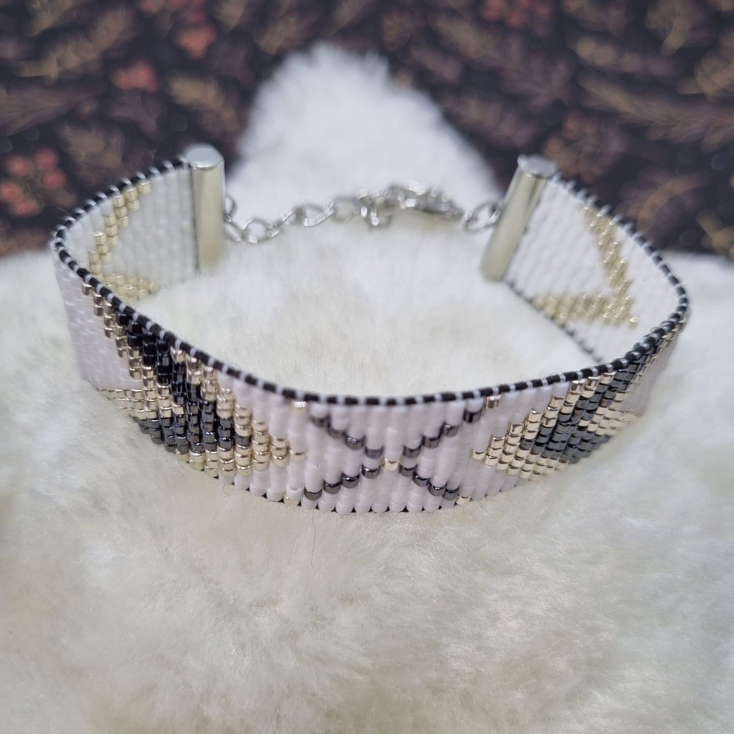 Bracelet perles tissées ESPRIT BLANC