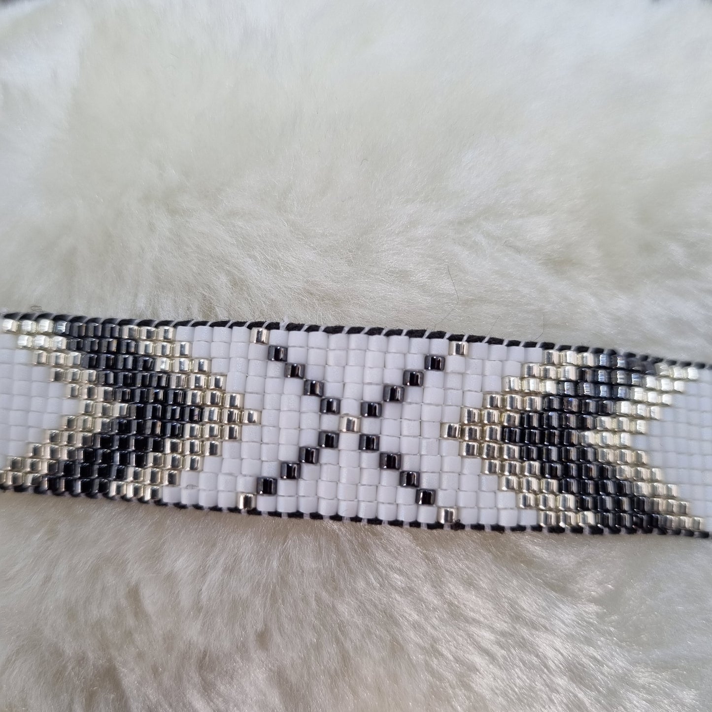 Bracelet perles tissées ESPRIT BLANC
