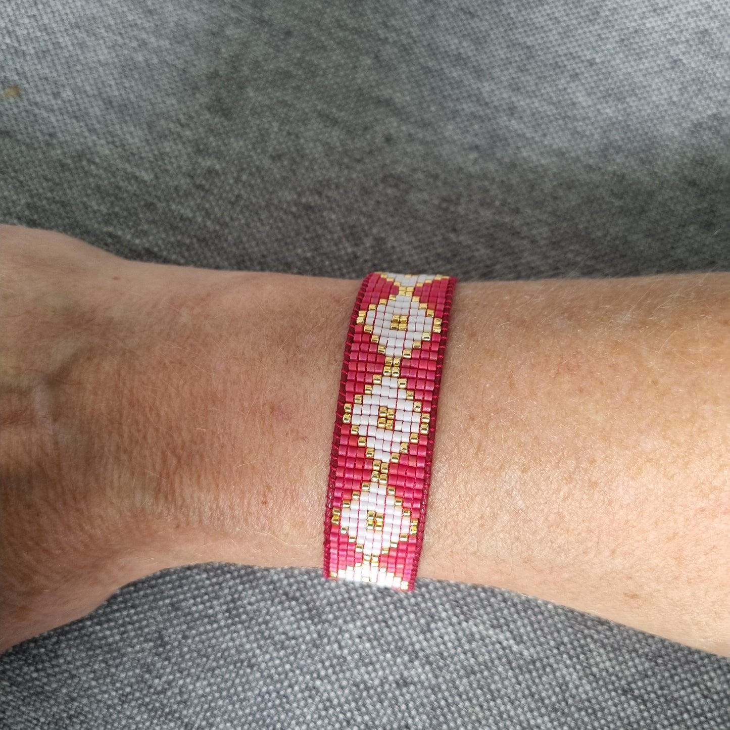 Bracelet tissé perles japonaises ALBA