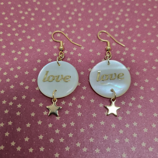 Boucles d'oreilles oret nacre OPALINE
