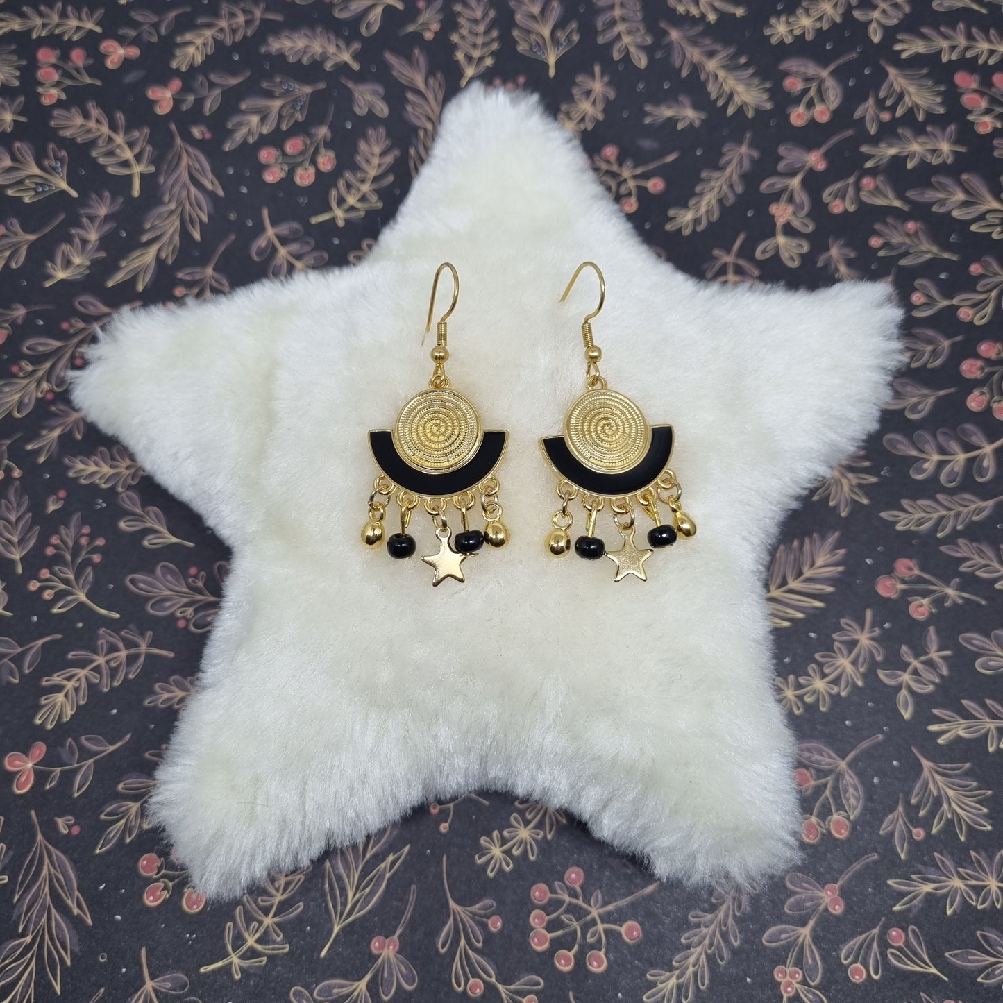 Boucles d'oreilles pendantes or EMMA