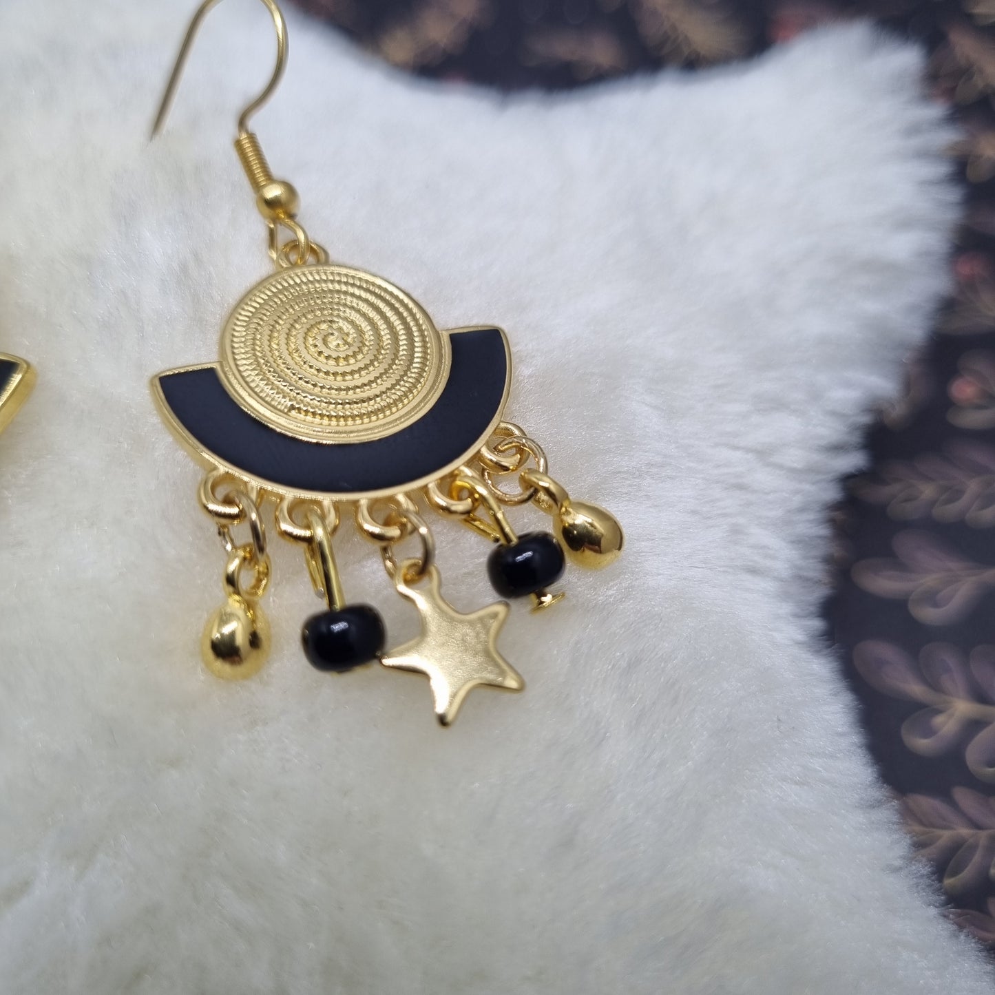 Boucles d'oreilles pendantes or EMMA
