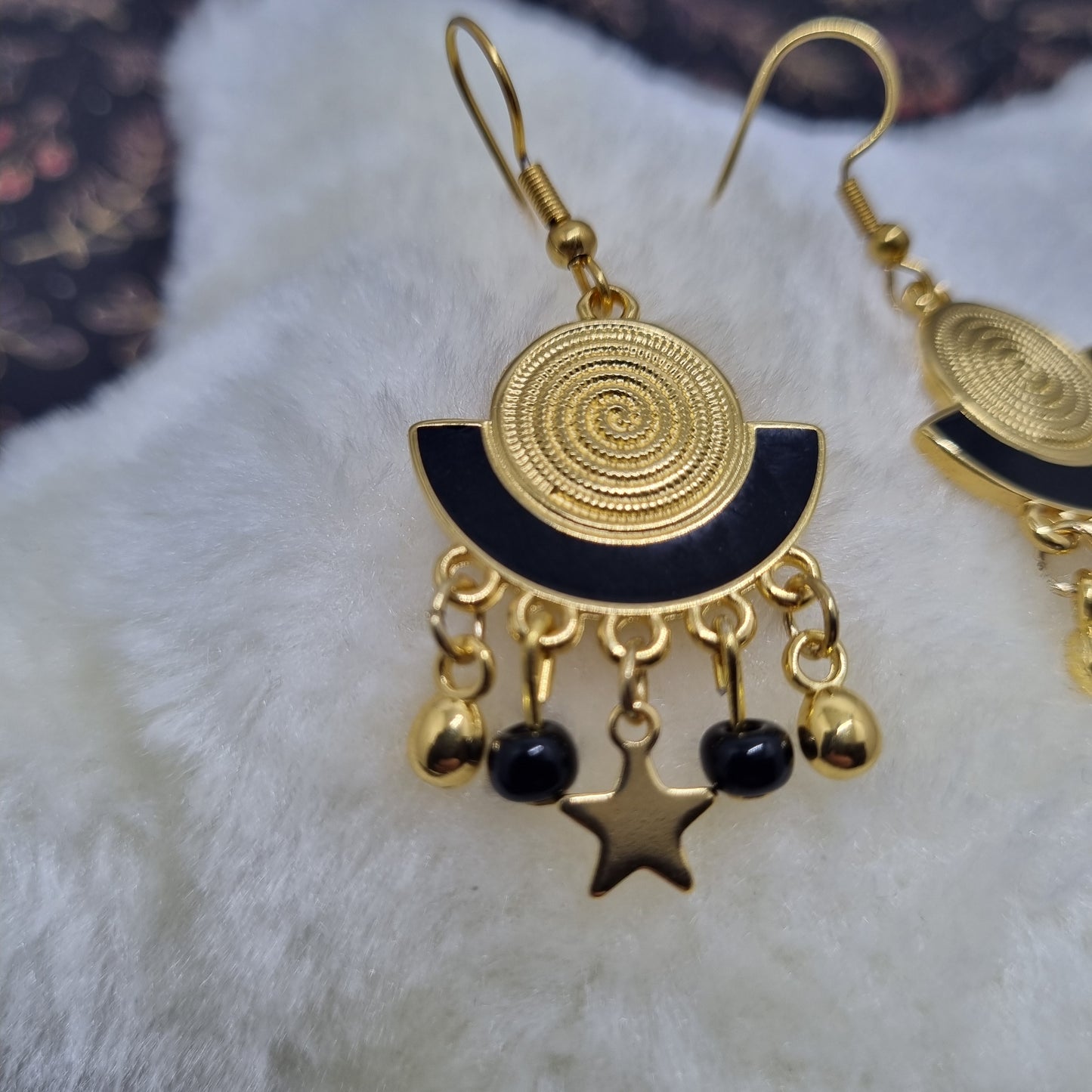 Boucles d'oreilles pendantes or EMMA