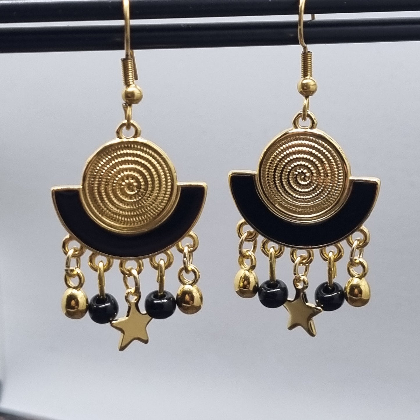 Boucles d'oreilles pendantes or EMMA