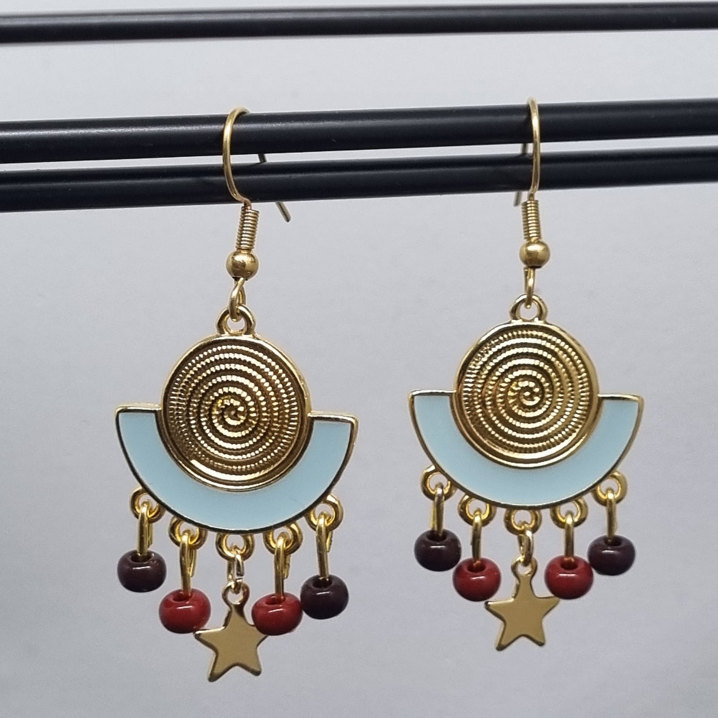 Boucles d'oreilles pendantes or ESMEE