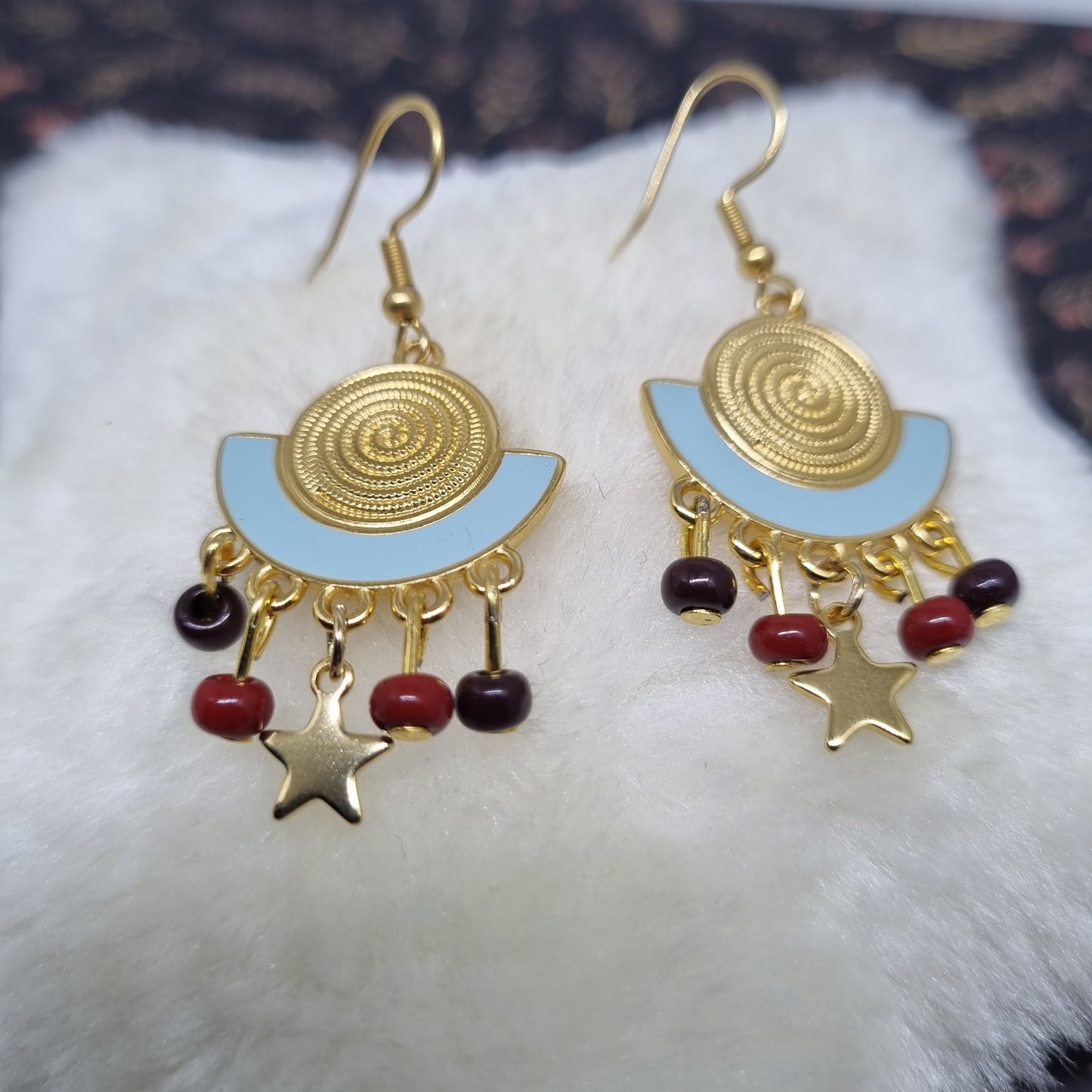 Boucles d'oreilles pendantes or ESMEE
