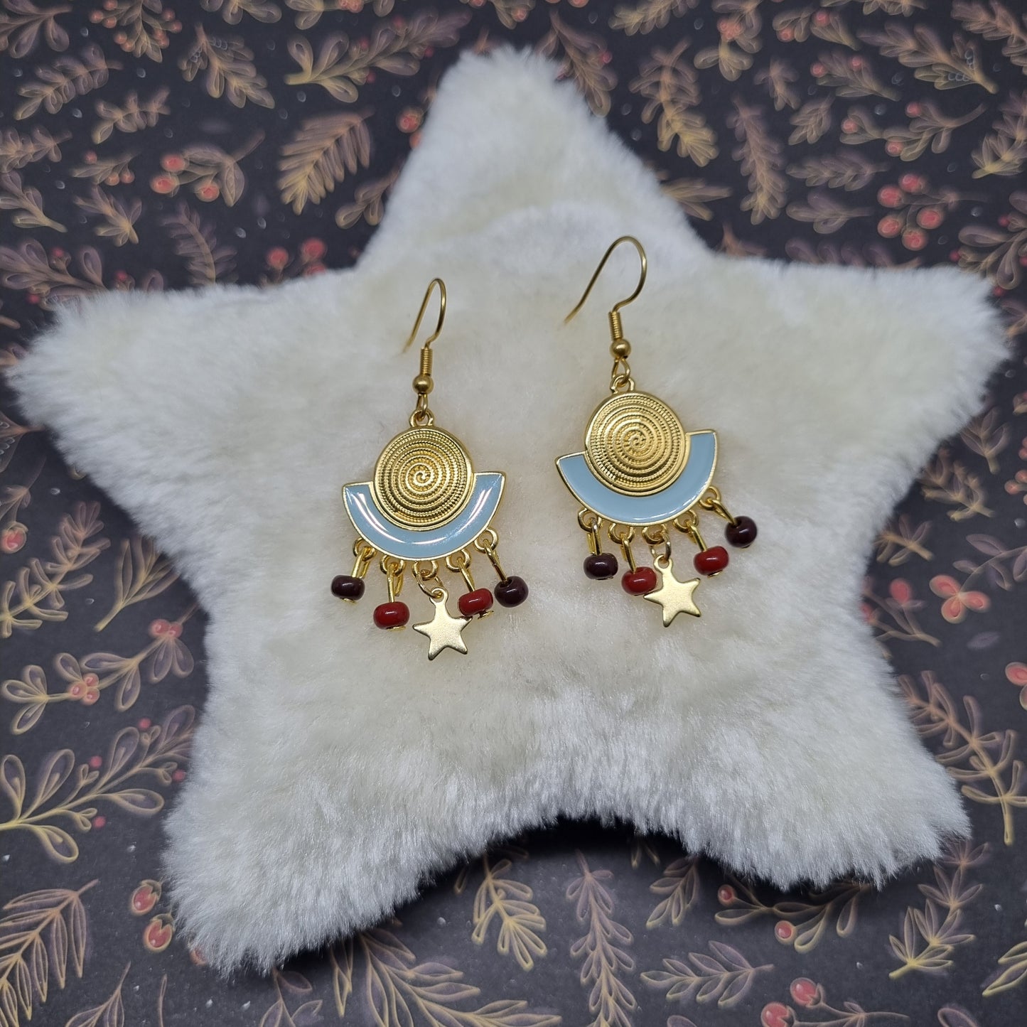 Boucles d'oreilles pendantes or ESMEE