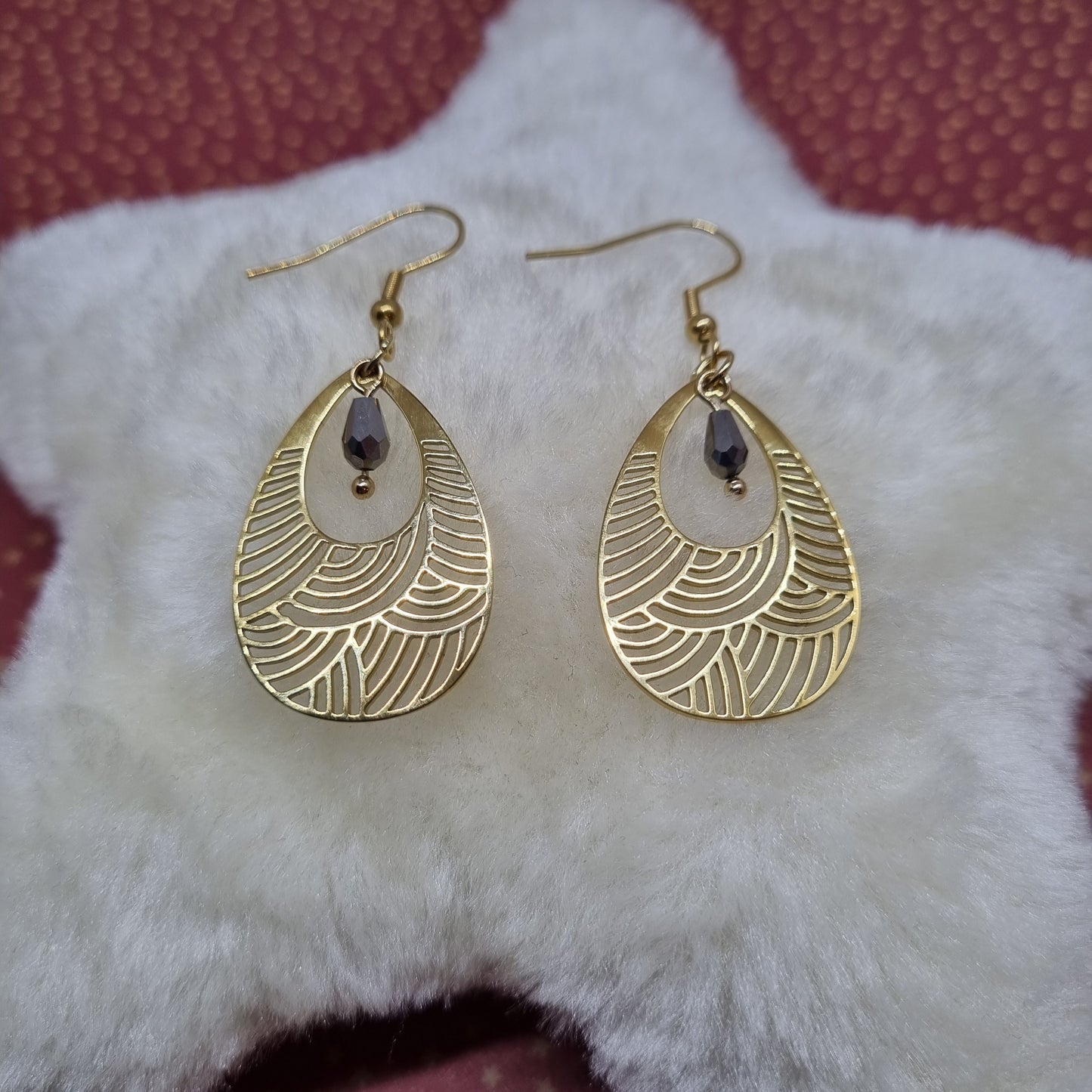 Boucles d'oreilles pendantes goutte AIMEE
