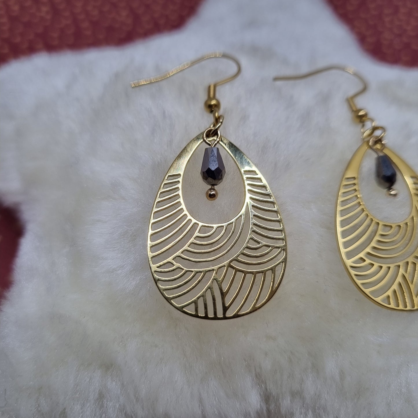 Boucles d'oreilles pendantes goutte AIMEE