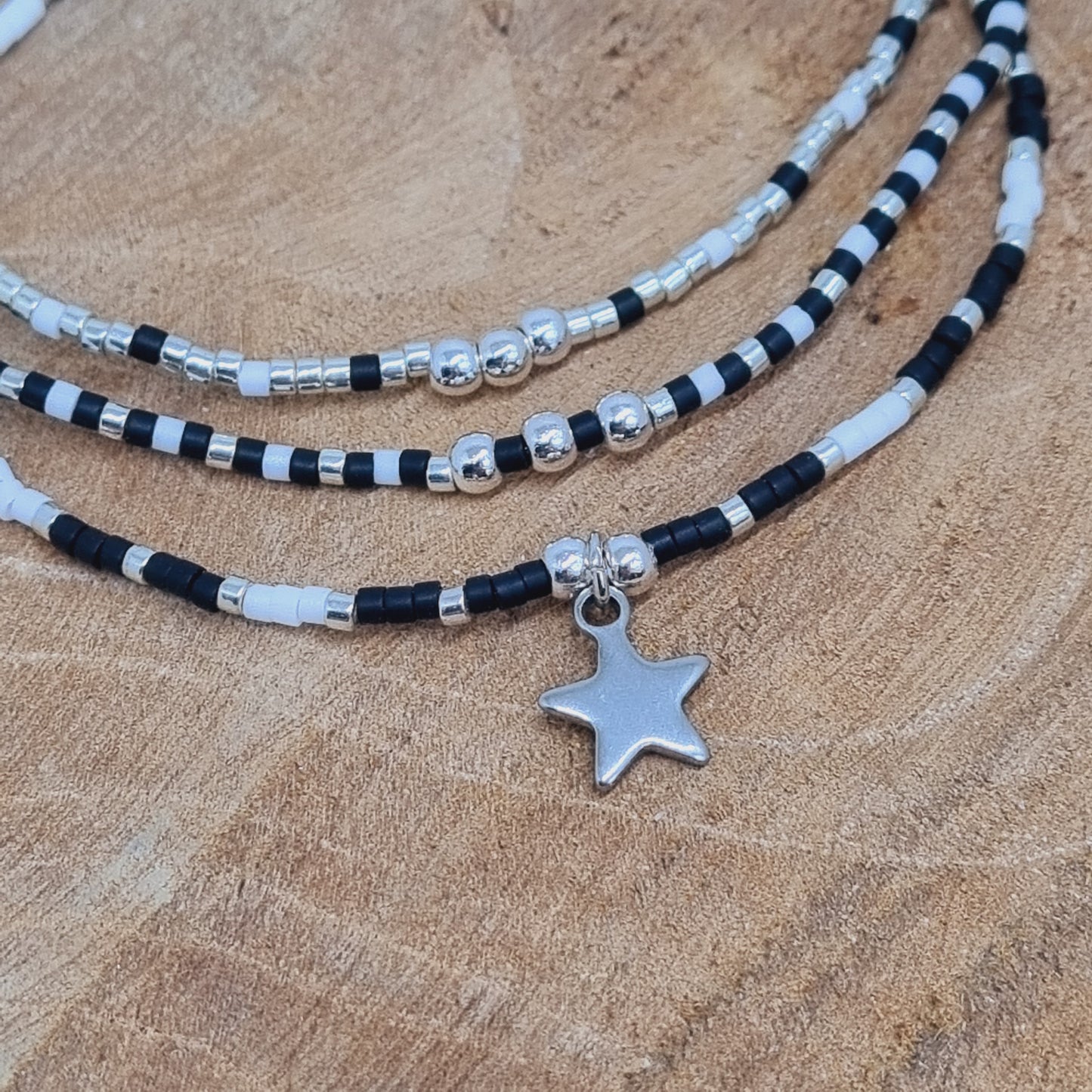 Bracelet multi rangs argenté LES ALPHAS