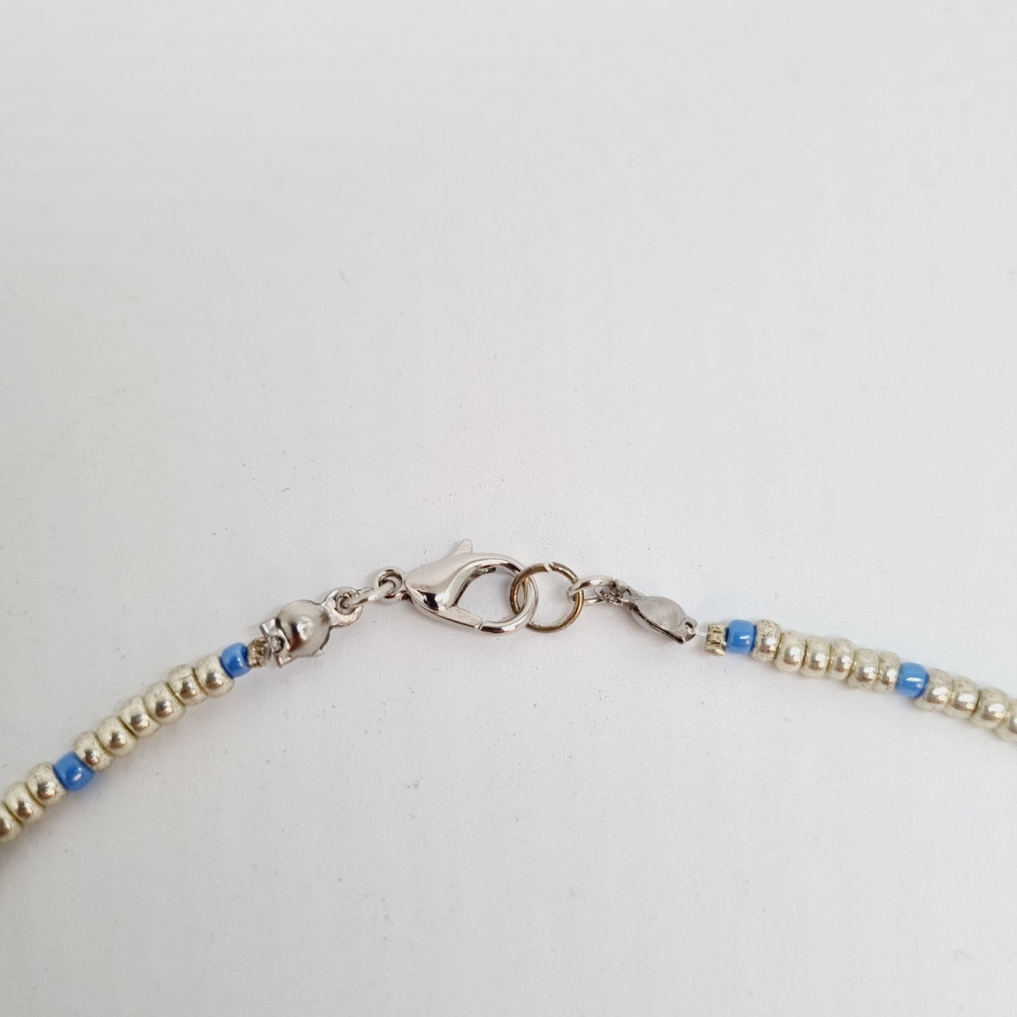 Collier perles et acier CELESTINE