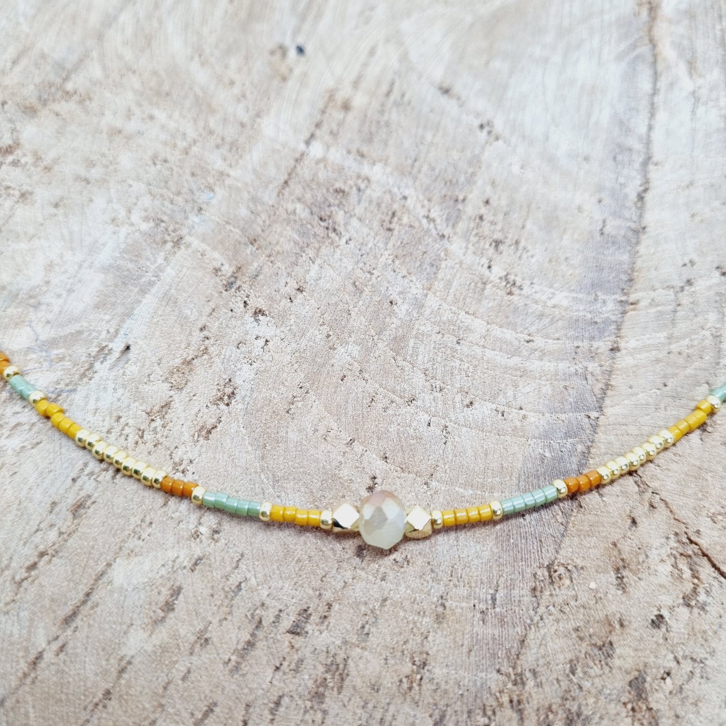 Collier perles fines et acier SIMRAN