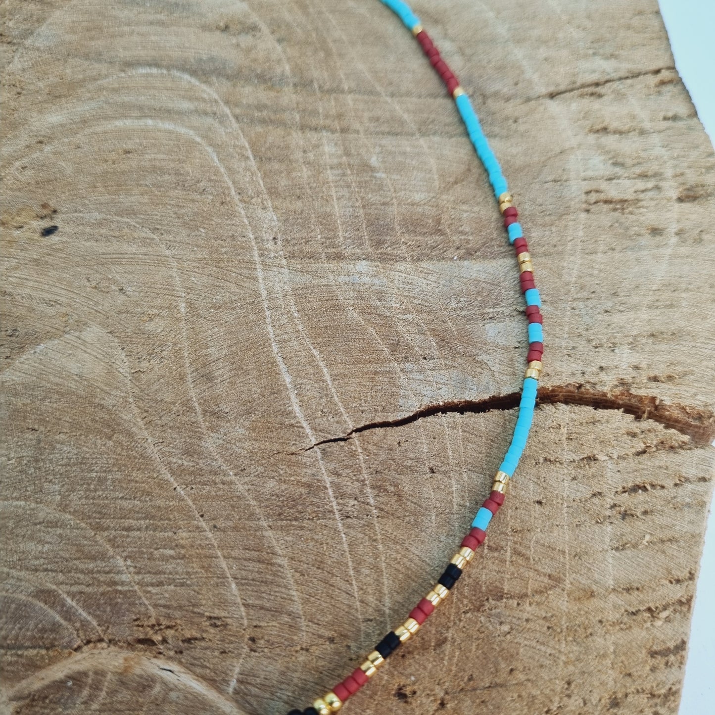 Collier ras du cou perles et cœur doré JUDITH