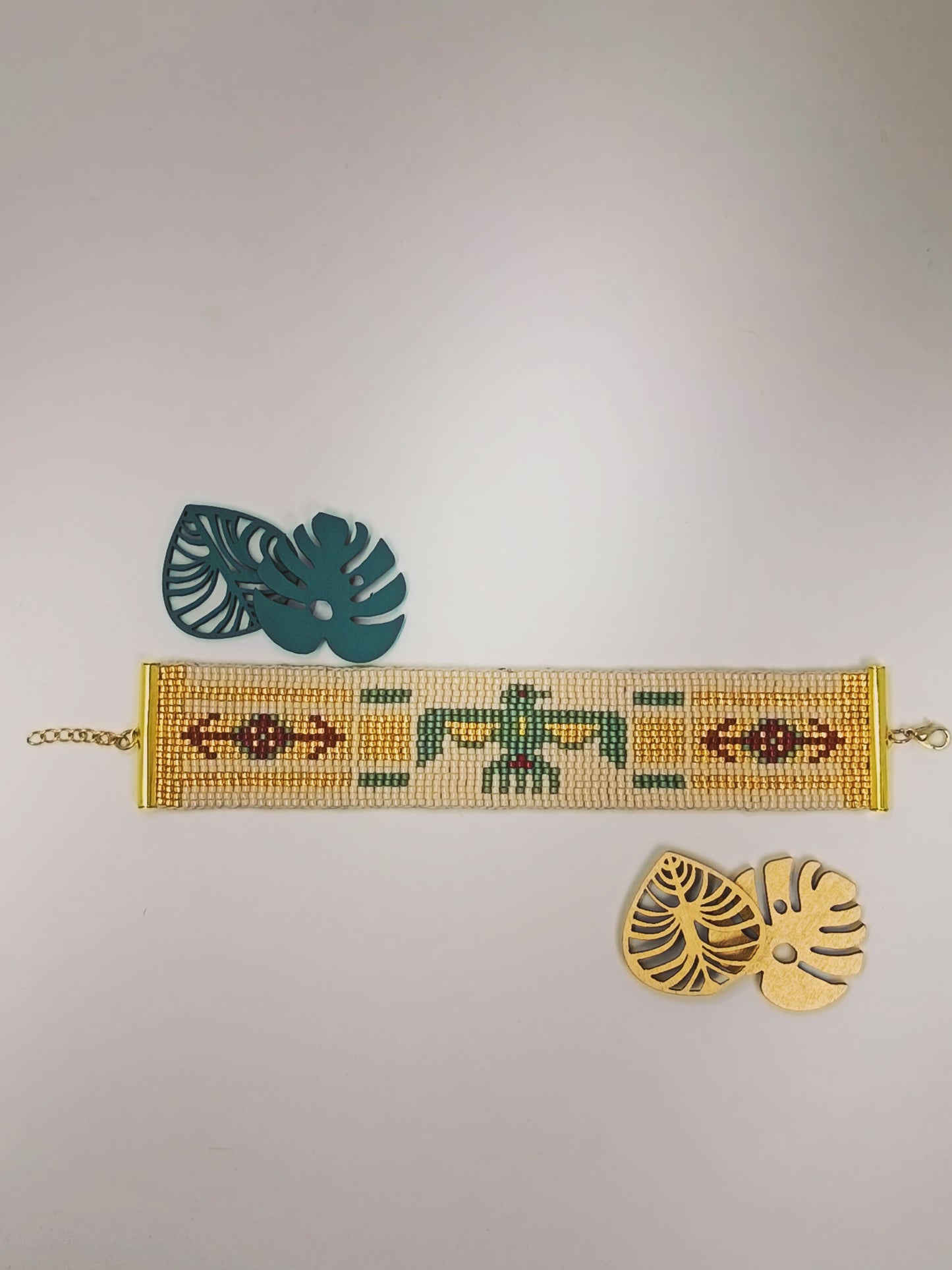 Bracelet manchette en perles amérindien Chayton