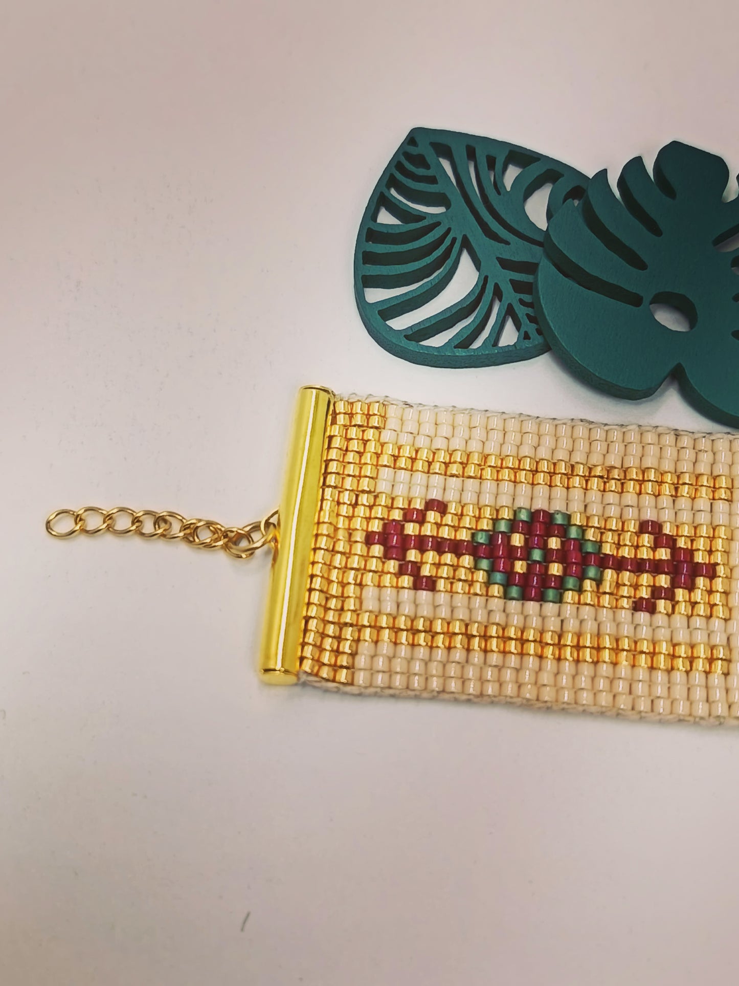 Bracelet manchette en perles amérindien Chayton