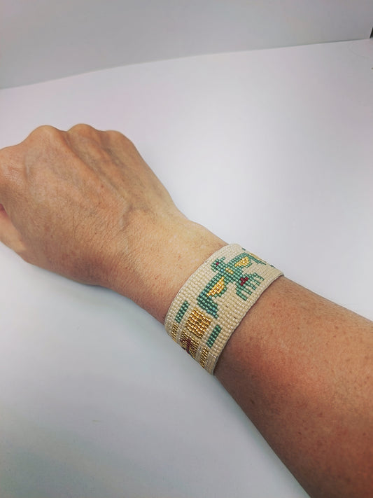 Bracelet manchette en perles amérindien Chayton