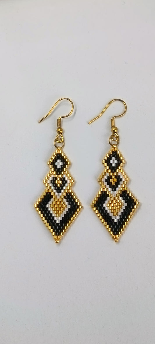 Boucles d'oreilles pendantes Emy