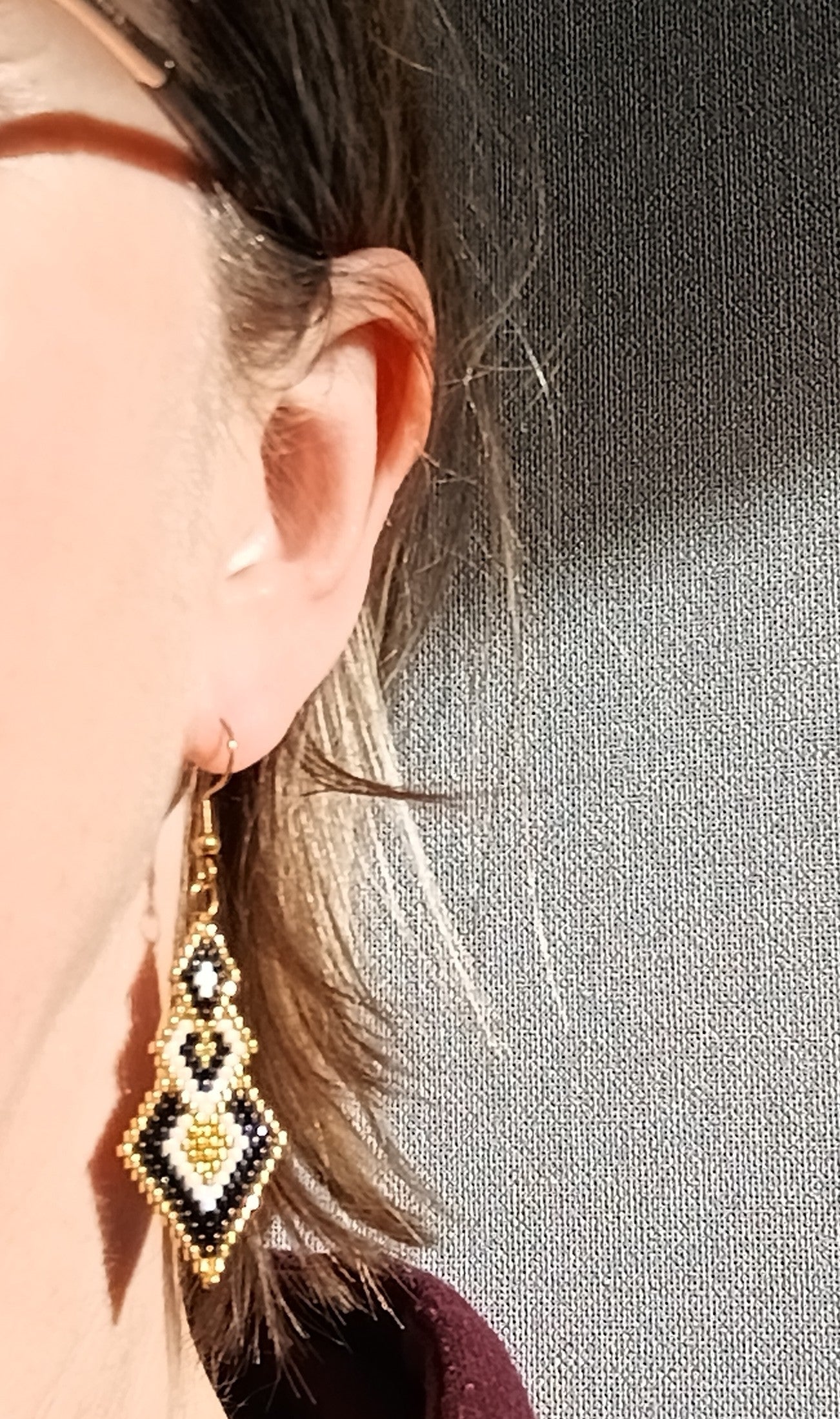 Boucles d'oreilles pendantes Emy