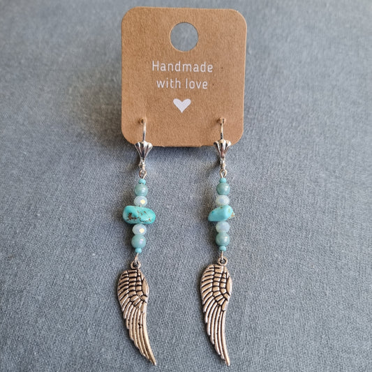 Boucles d'oreilles ailes DAKOTA