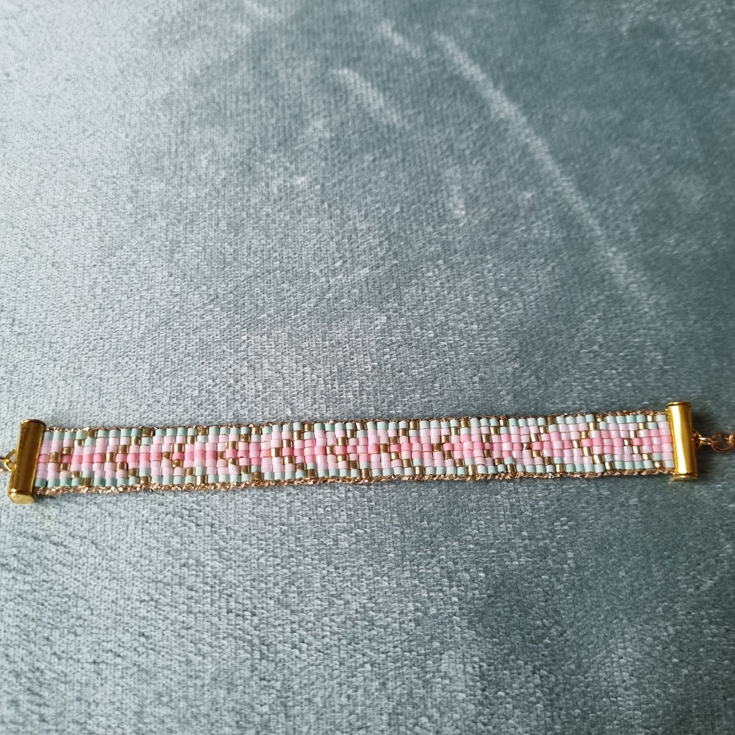 Bracelet tissé perles miyuki INES