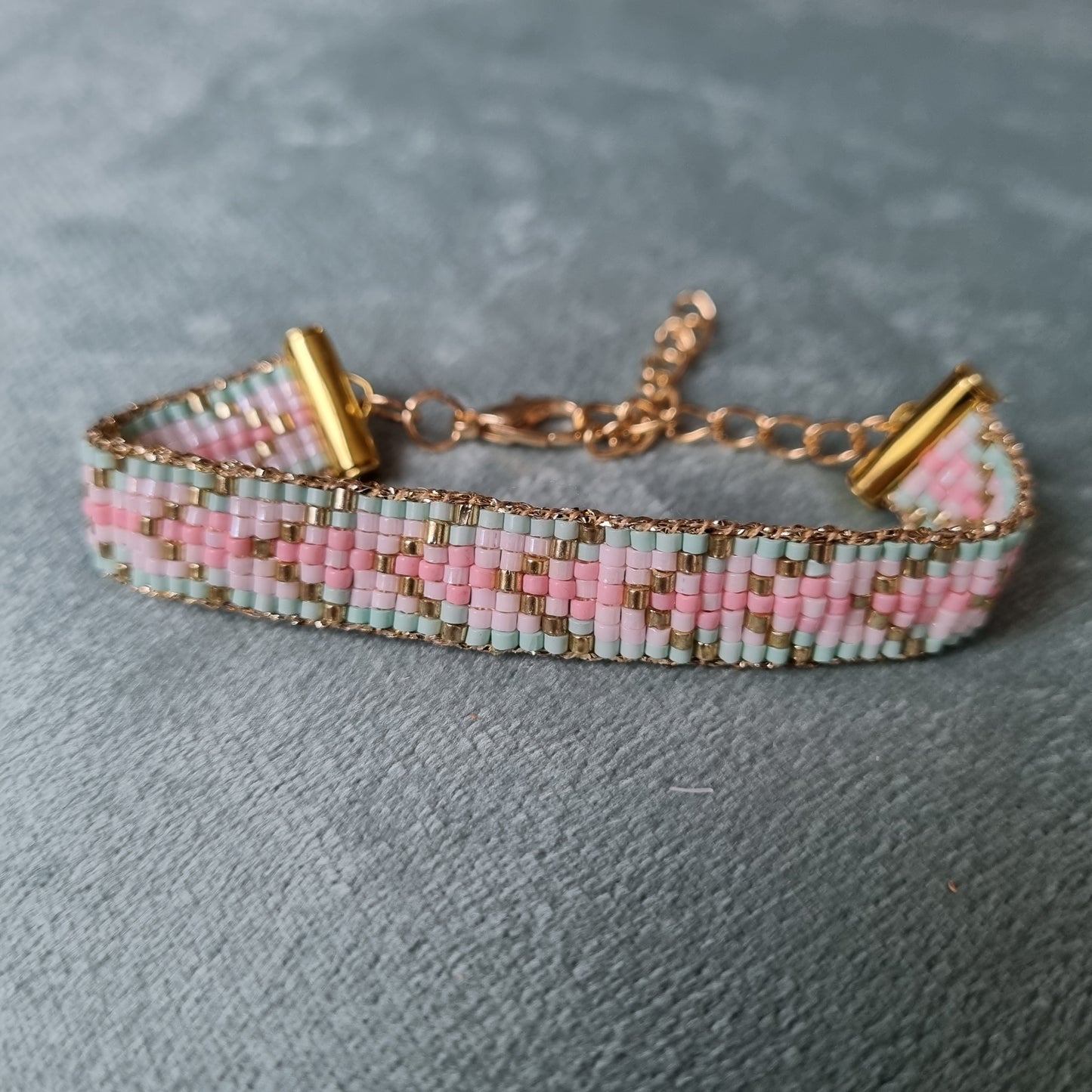 Bracelet tissé perles miyuki INES