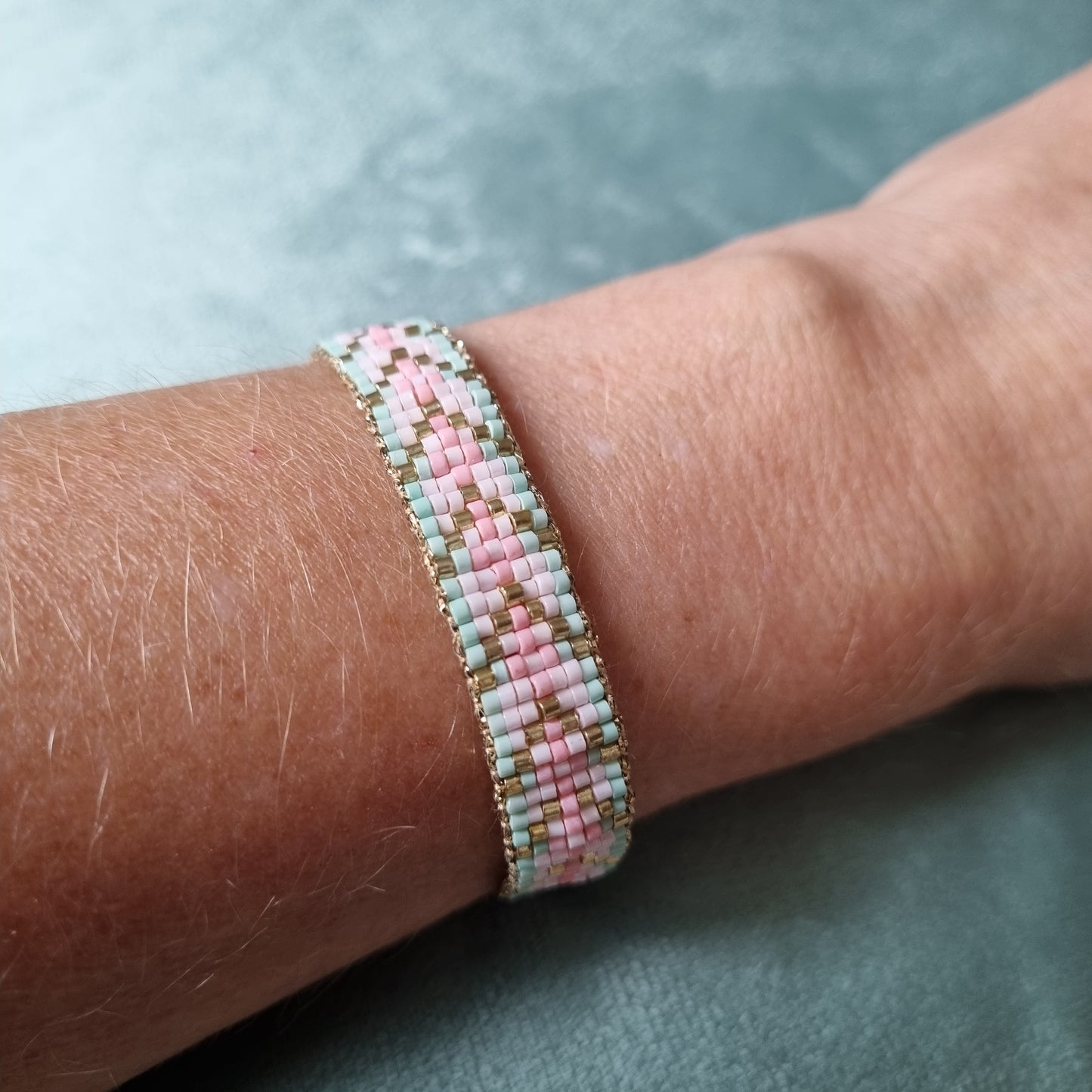Bracelet tissé perles miyuki INES