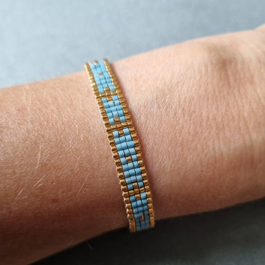 Bracelet tissé perles miyuki LYNA