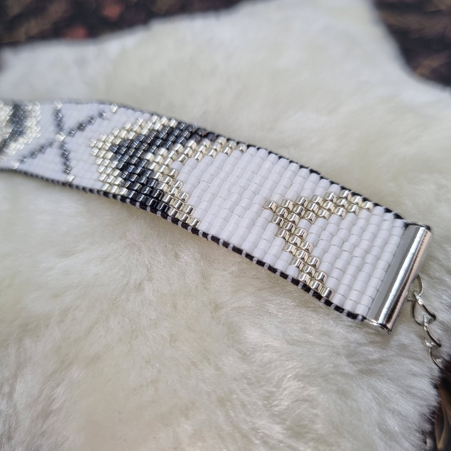 Bracelet perles tissées ESPRIT BLANC