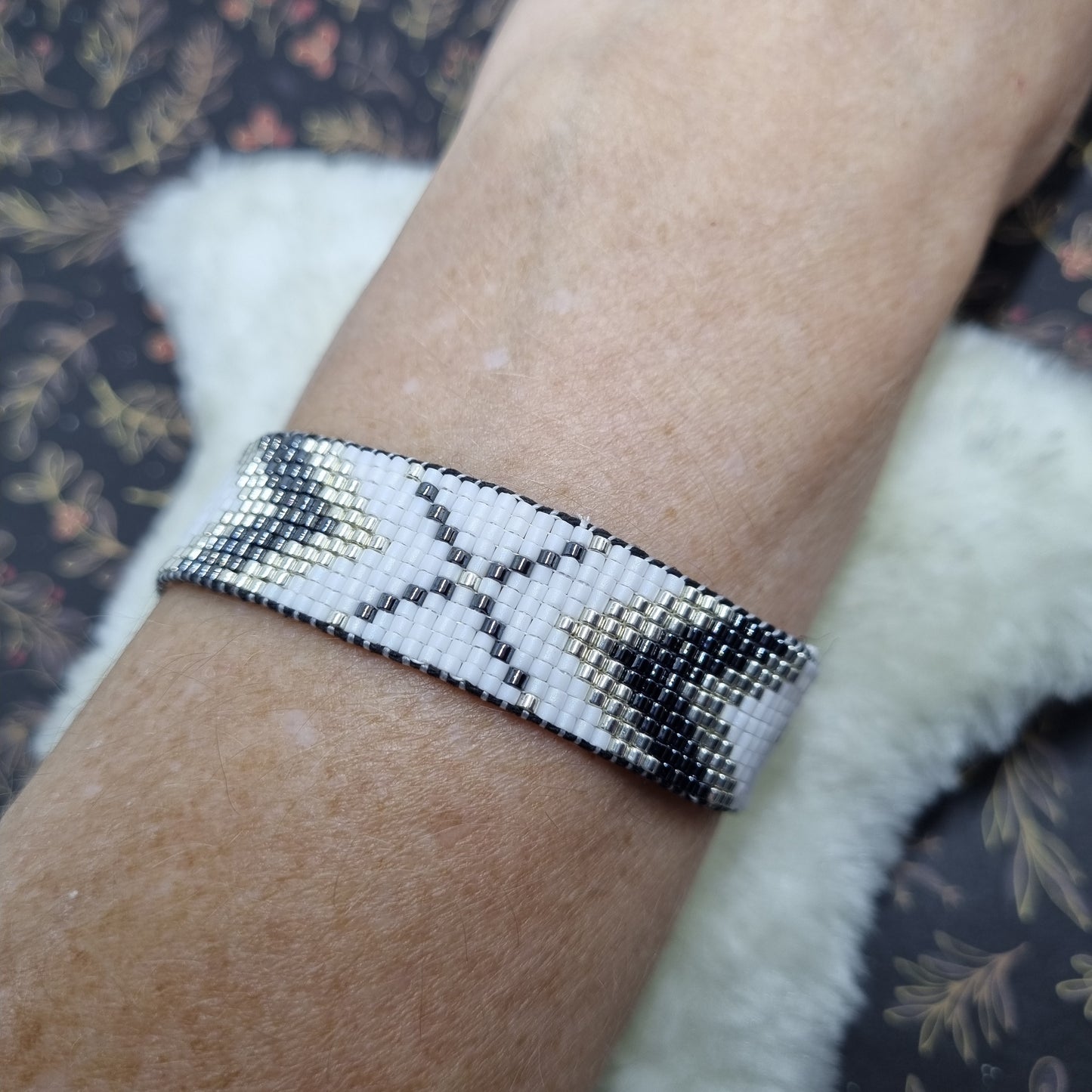Bracelet perles tissées ESPRIT BLANC
