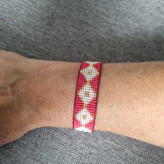 Bracelet tissé perles japonaises ALBA