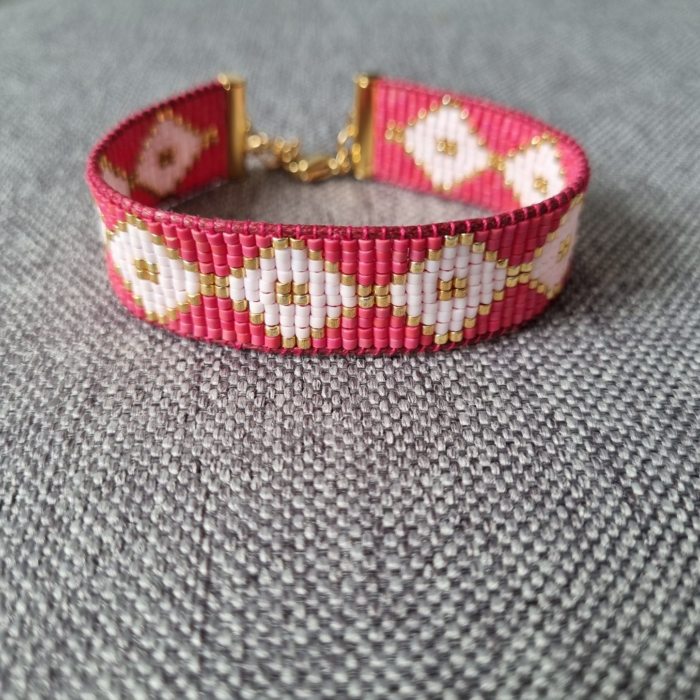 Bracelet tissé perles japonaises ALBA