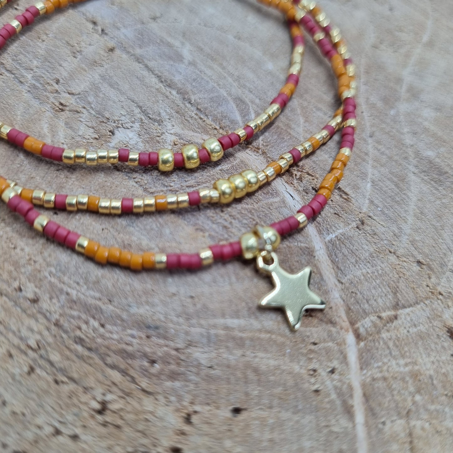 Bracelet multi rangs doré LES ALPHAS