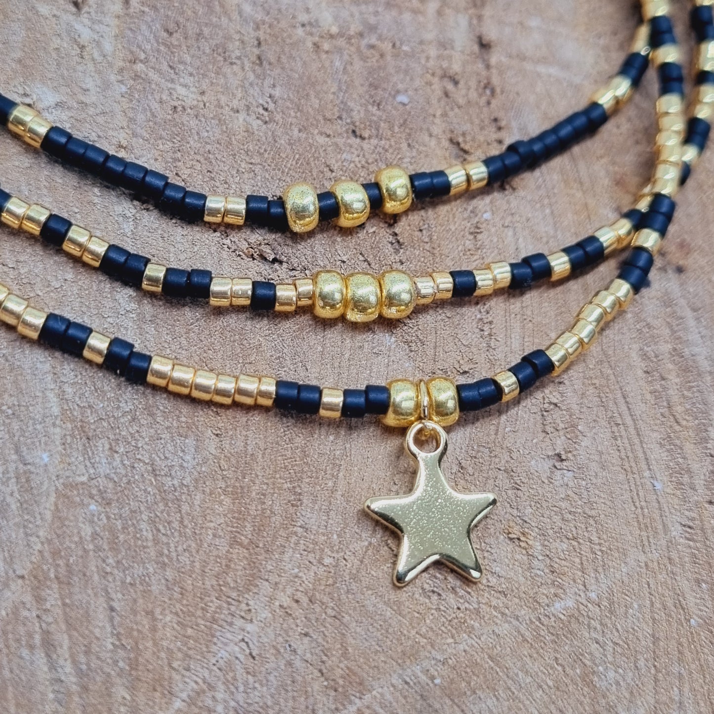 Bracelet multi rangs doré LES ALPHAS