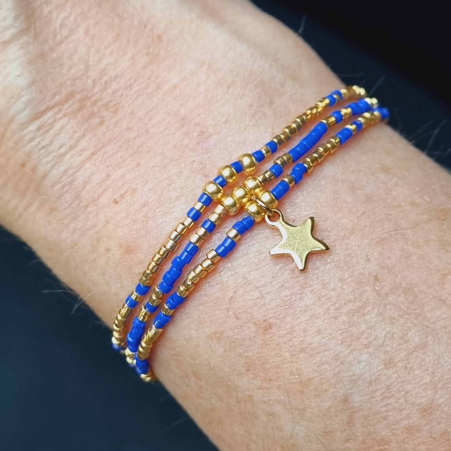 Bracelet multi rangs doré LES ALPHAS
