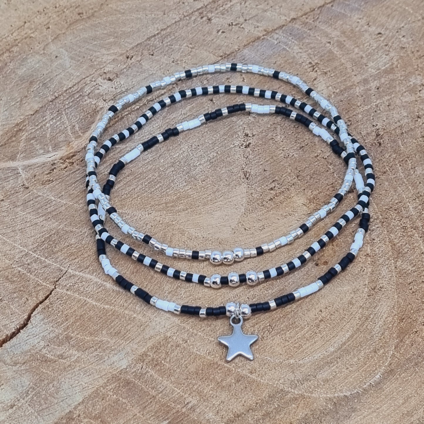 Bracelet multi rangs argenté LES ALPHAS