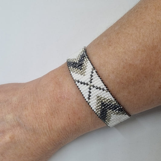 Bracelet perles tissées ESPRIT BLANC