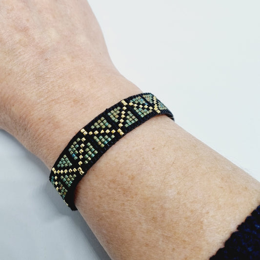 Bracelet tissé perles japonaises YUNA