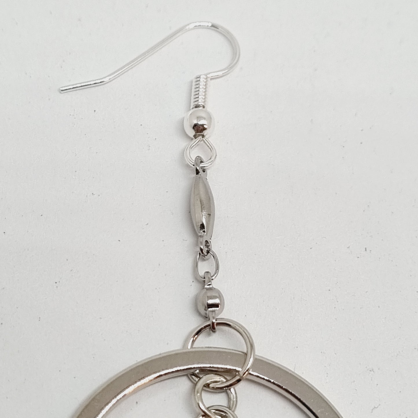 Boucles d'oreilles acier pendantes TILDA