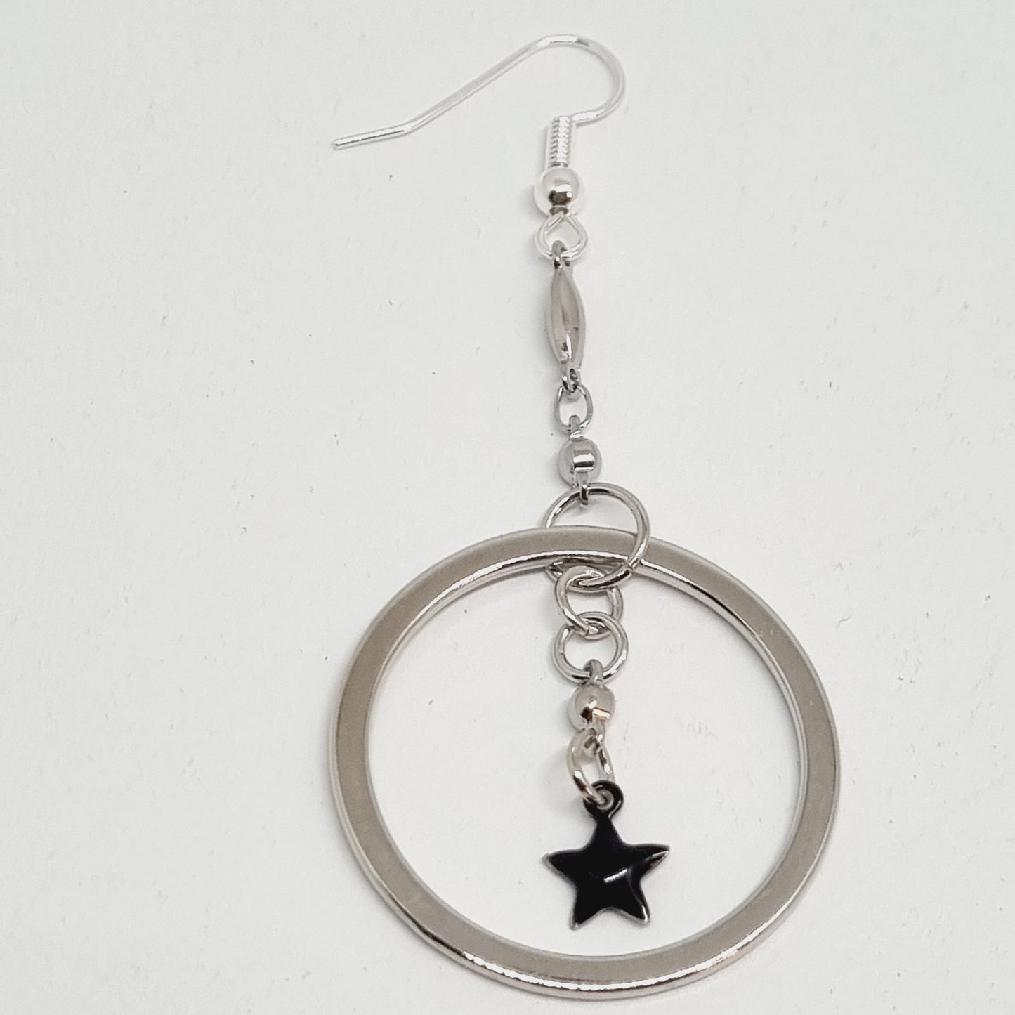 Boucles d'oreilles acier pendantes TILDA