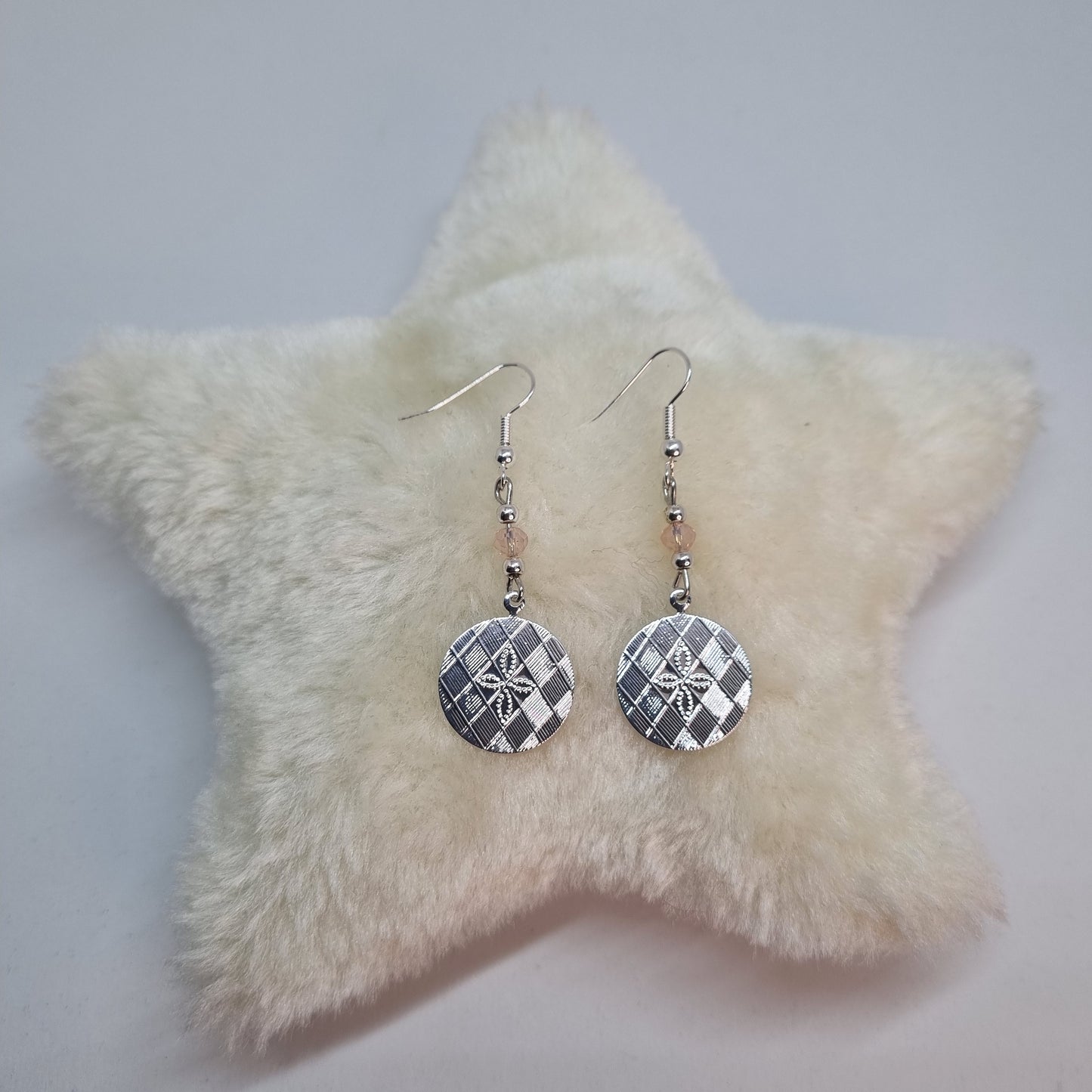 Boucles d'oreilles pendantes plaqué argent HARMONIE