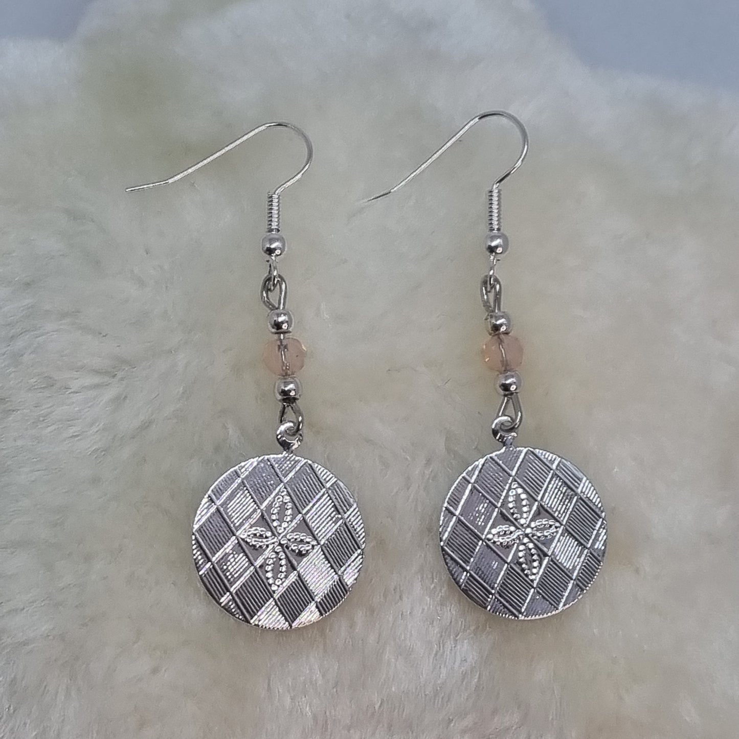 Boucles d'oreilles pendantes plaqué argent HARMONIE