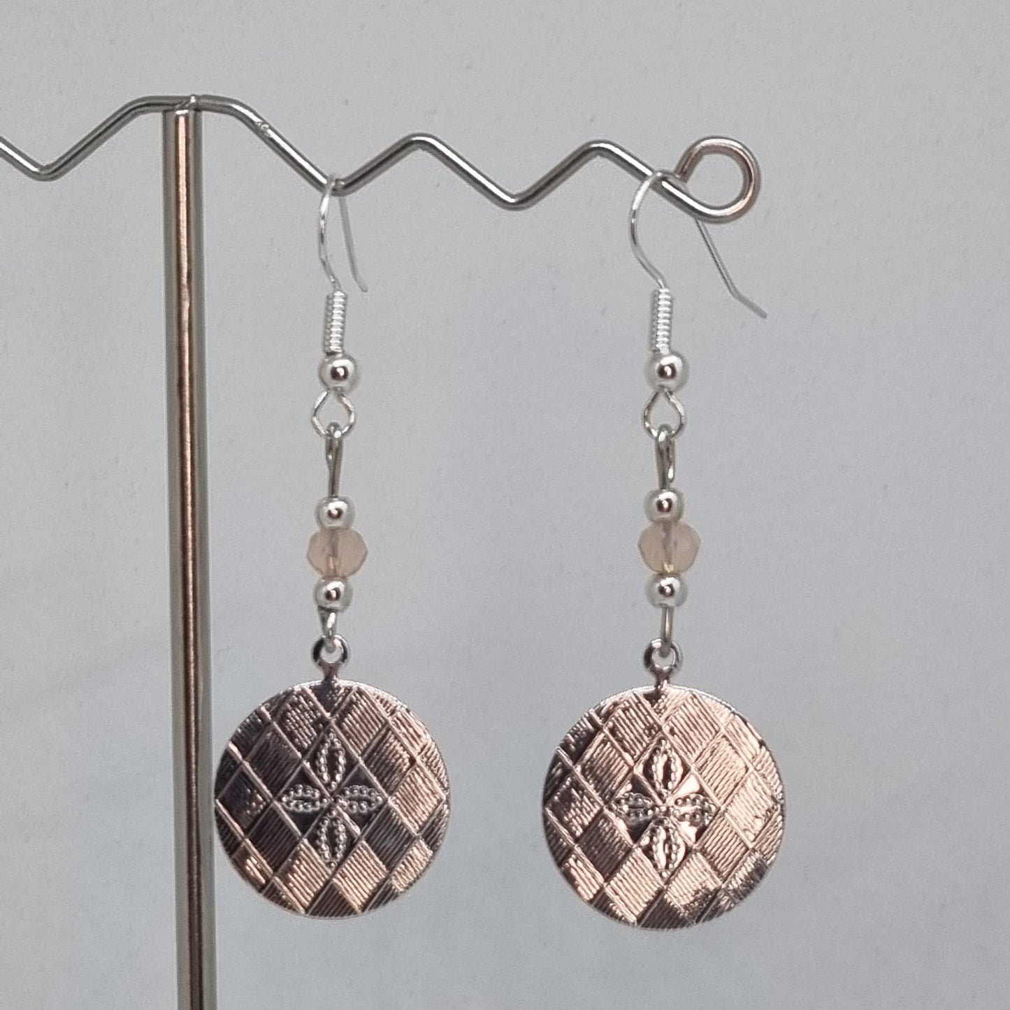 Boucles d'oreilles pendantes plaqué argent HARMONIE