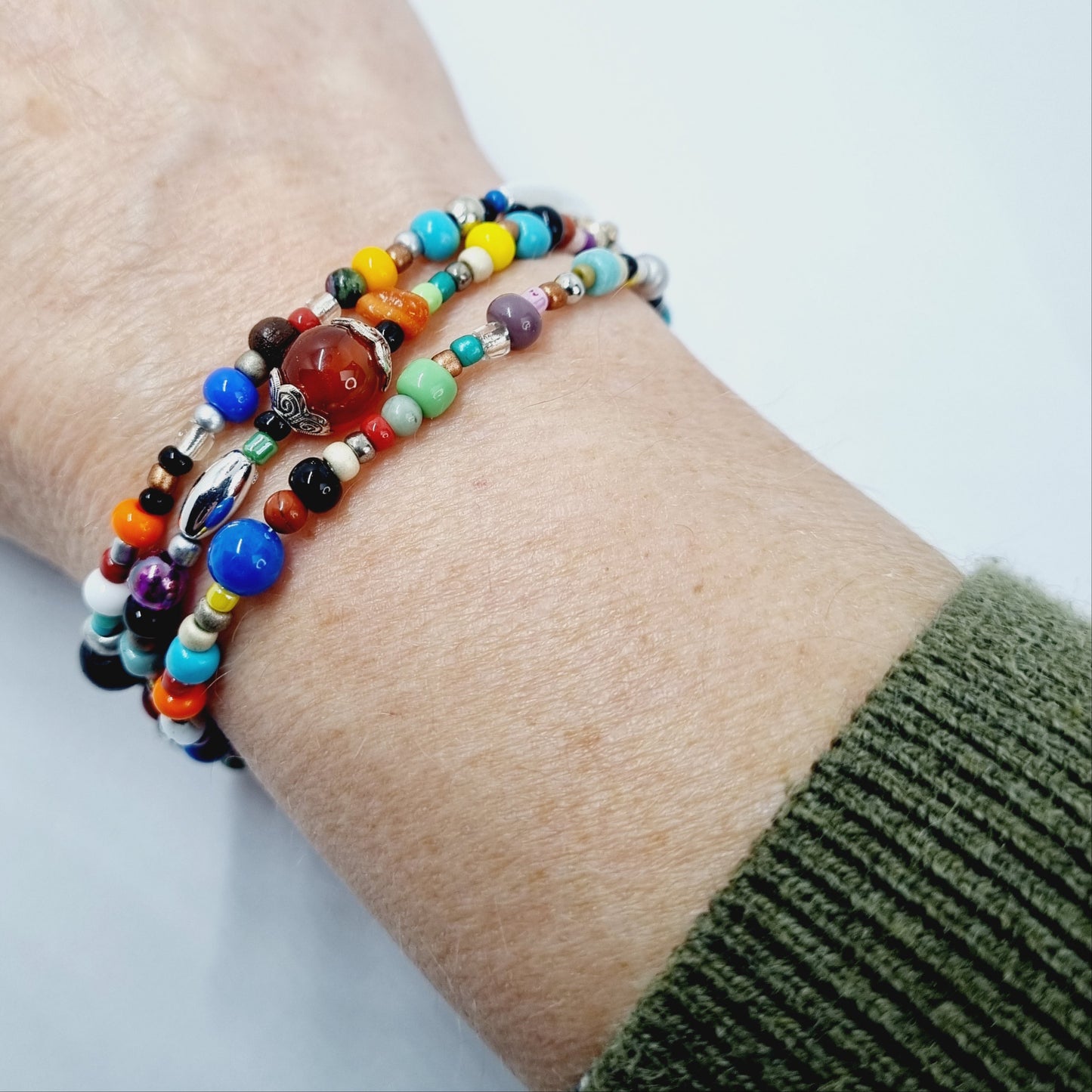 Collier transformable bracelet multi rangs multi perles Zazou