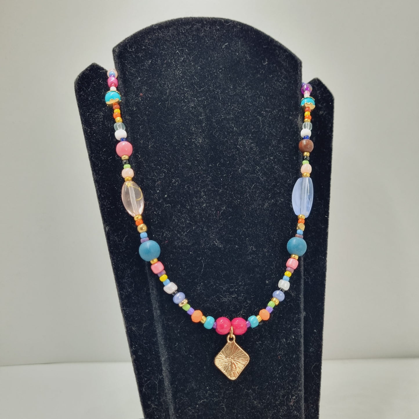 Collier sautoir multi perles transformable bracelet Lorelei
