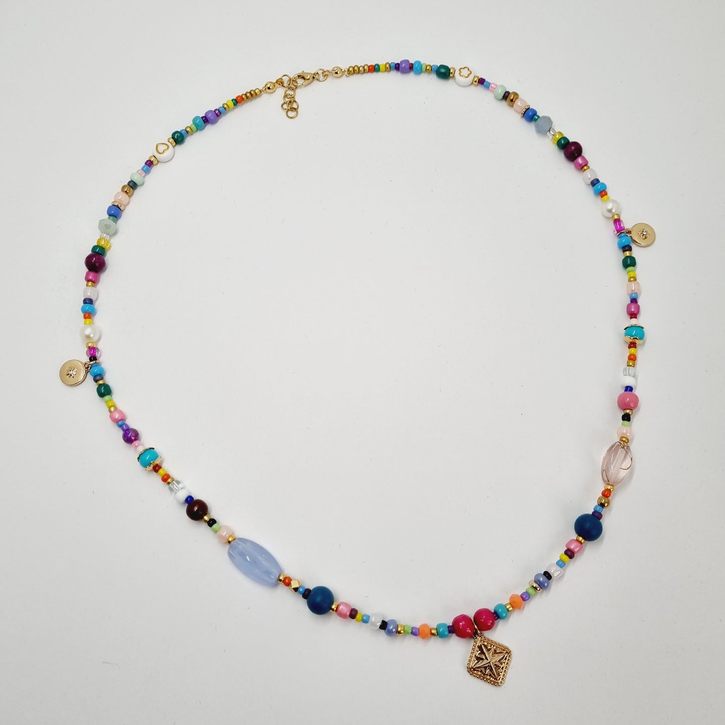 Collier sautoir multi perles transformable bracelet Lorelei