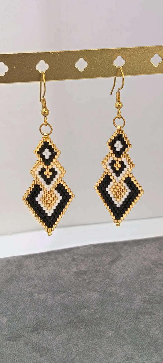 Boucles d'oreilles pendantes Emy