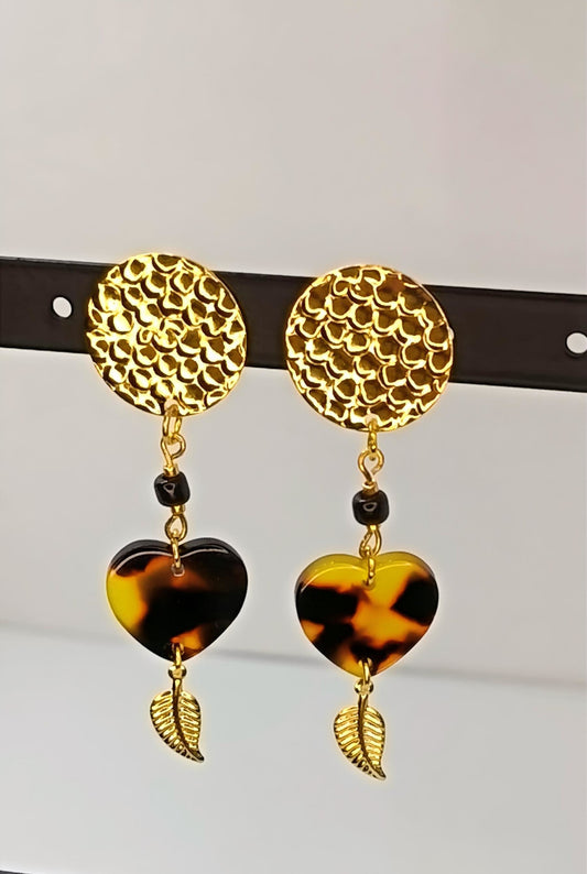 Clips d'oreilles plaqué or AMBRE