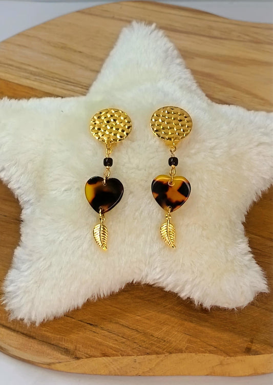 Clips d'oreilles plaqué or AMBRE