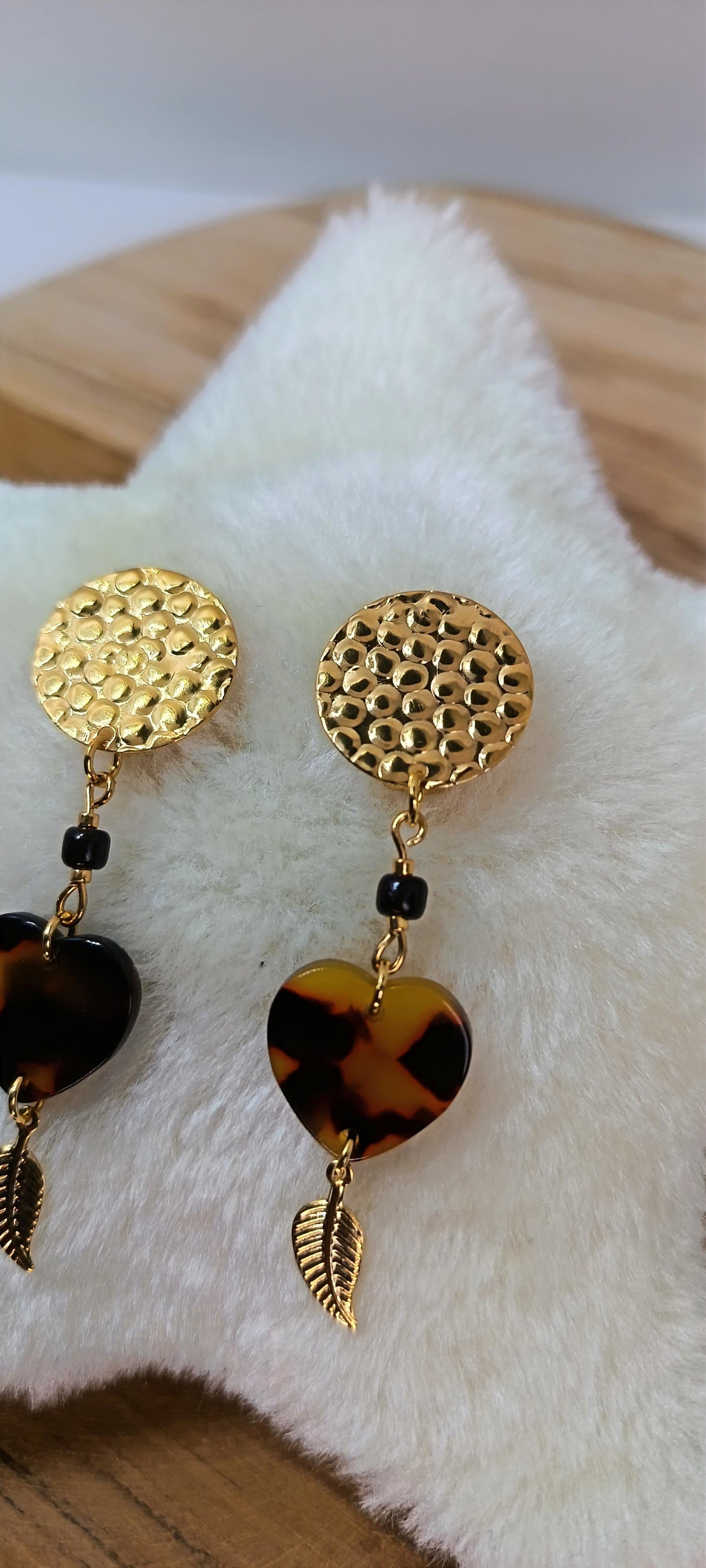 Clips d'oreilles plaqué or AMBRE